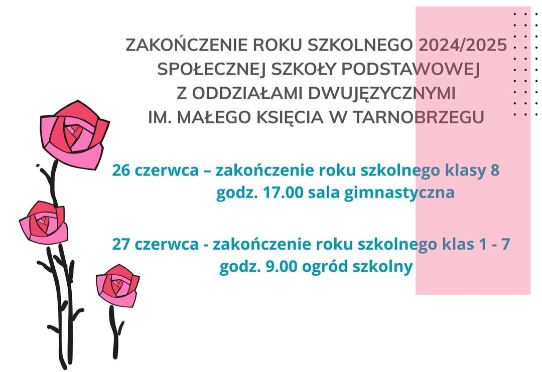 Zakończenie roku szkolnego