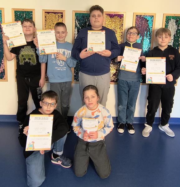 LAUREACI OGÓLNOPOLSKIEGO KONKURSU LEON Z JĘZYKA ANGIELSKIEGO.